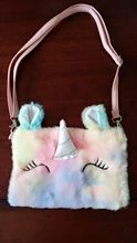 Bolso de hombro para niños y niñas, bandolera con diseño de unicornio y animales, monedero de moneda de llaves, Mini bolso de princesa