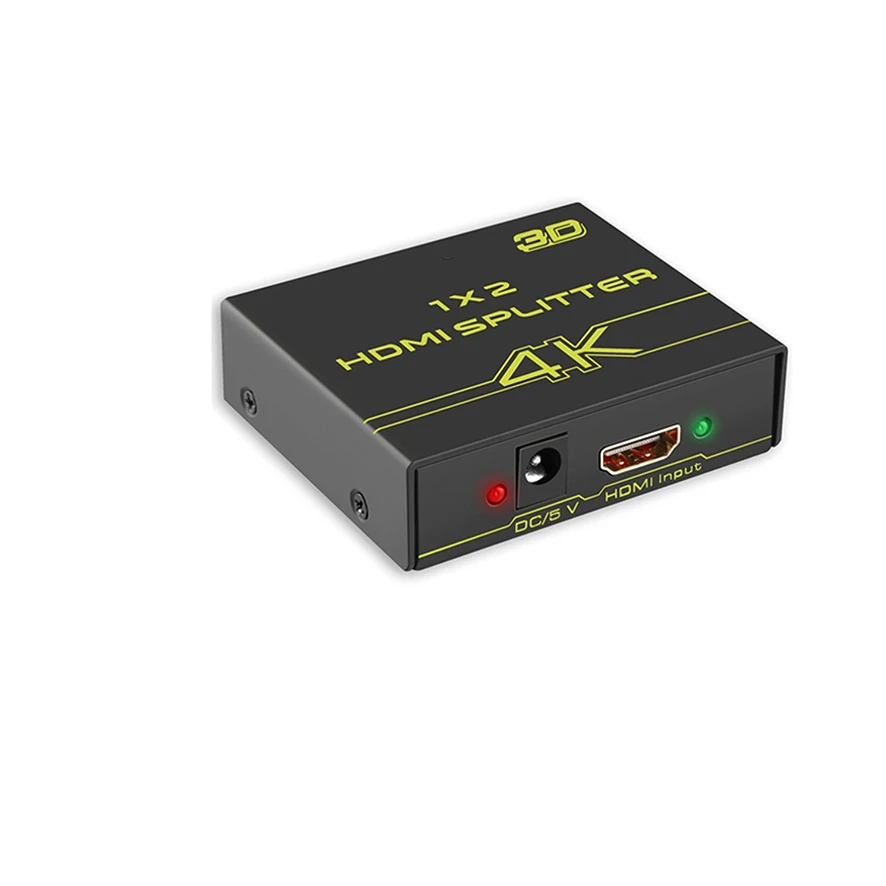 GCR Сплиттер разветвитель чёрный HDMI v1.4 на 2 порта 4K 30Hz 3D |