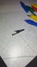 Alligator Clip Battery-Tester Probe Crocodile-Clip Electrical-Clamp-Testing Metal Plastic