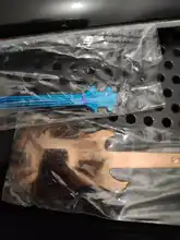 Juego de cuchara de café de guitarra, cuchara de helado para postre de acero inoxidable, accesorios de café, utensilios para beber, 7 Uds.