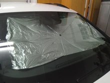 Parasol plegable para parabrisas de coche, quitasol de vehículo con protección para rayos UV, aislamiento térmico para ventana delantera interior, de 125 y 145cm
