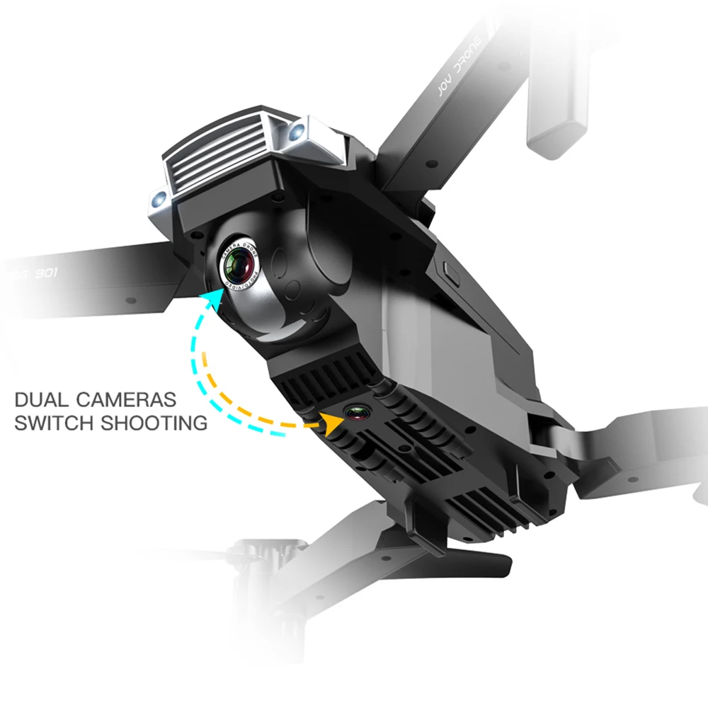 SG901 2,4G 4CH 6-Axis 4K Drone 2 Камера Наведите на открытом воздухе 4096x3072P RC подарок стабильной игры Квадрокоптер беспилотный летательный аппарат 2,4G 4CH 6-Axis