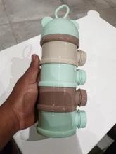 Caja portátil de almacenamiento de alimentos para bebés, recipiente para aperitivos ZXH con diseño de oso de 3 / 4 capas, para cereales esenciales, leche en polvo