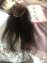 Yaki-cierre Frontal de cabello humano liso, malla con división Frontal, 150 de densidad, 4x 4/13x 4/13x6