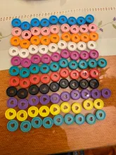 100 Uds 24mm portátil de plástico anillo de carpeta hebilla de 360 grados de rotación de agujero color aprendizaje suministros de encuadernación