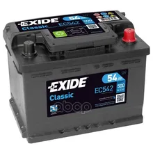 Аккумулятор Classic 12v 54ah 500a 242х175х175 Полярность Etn0 Клемы En Крепление B13 EXIDE арт. EC542