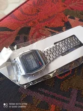 Reloj Digital electrónico para hombre y mujer, pulsera de hora con pantalla LED, diseño militar y Oro Retro