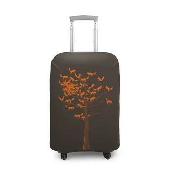 

Cover for suitcase 3D tree Fox