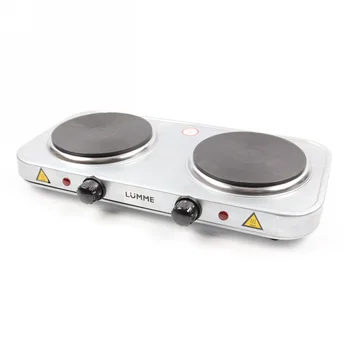 

Stove-top Lumme lu-3619 steel, 2 конфорки 15,5 cm, cast iron, 2500 W