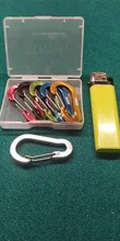 Booms Fishing CC1-ganchos de mosquetón pequeños de acero, accesorios de pesca multiherramienta para acampar al aire libre, 6 uds.