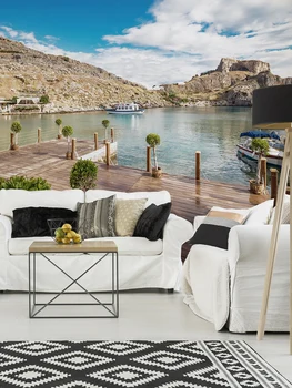 

Photo wallpaper "pier on the Lake", 3,60X2,70 m (flizelini 1046-4f)