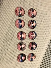 Matryoshka rusa, 10 Uds., mezcla de 12mm/18mm/20mm/25mm, cabujones redondos de cristal para hacer fotos