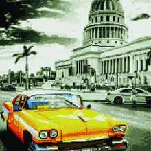 Алмазная мозаика GF 3607 Южное такси 40*50