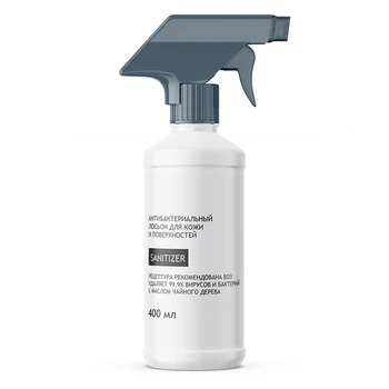 

Антибактериальный лосьон WHITE для кожи и поверхностей Курковый распылитель 400 мл