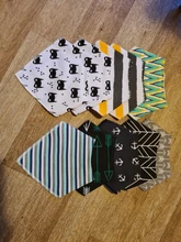 Dribble Bibs Scarf Absorbent Baberos-Bandana Babador Newborn Triangle Cotton Child Slabber