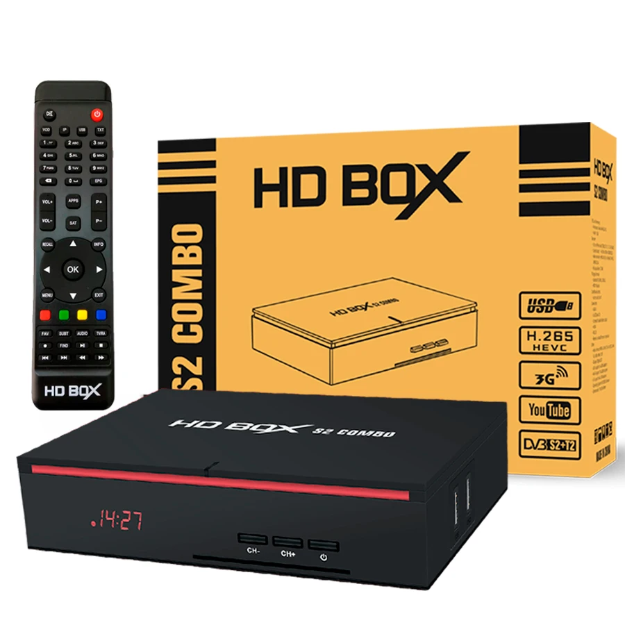 Комбо-Ресивер HD BOX S2 COMBO DVB-S2/T2 | Электроника