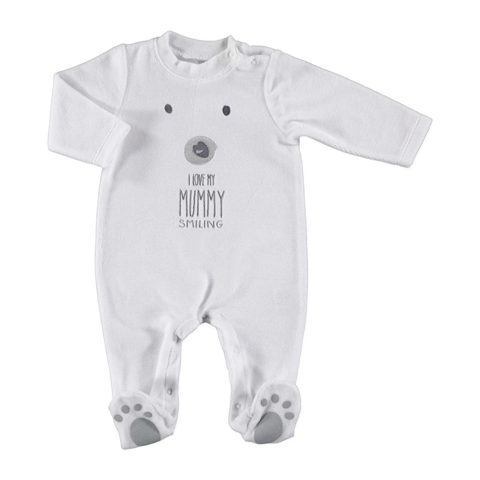 Детский бархатный комбинезон с милыми лапами ebebek HelloBaby| |