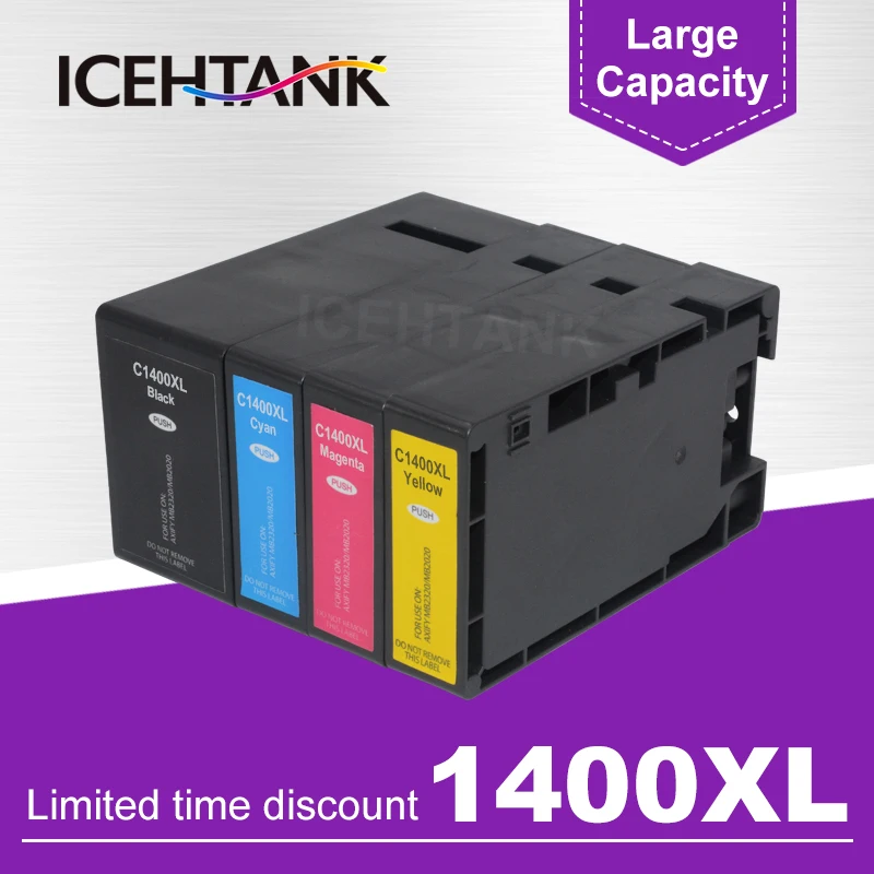 Совместимый чернильный картридж ICEHTANK PGI 1400 XL PGI1400 для принтера Canon MAXIFY MB2340 MB2040 MB2140