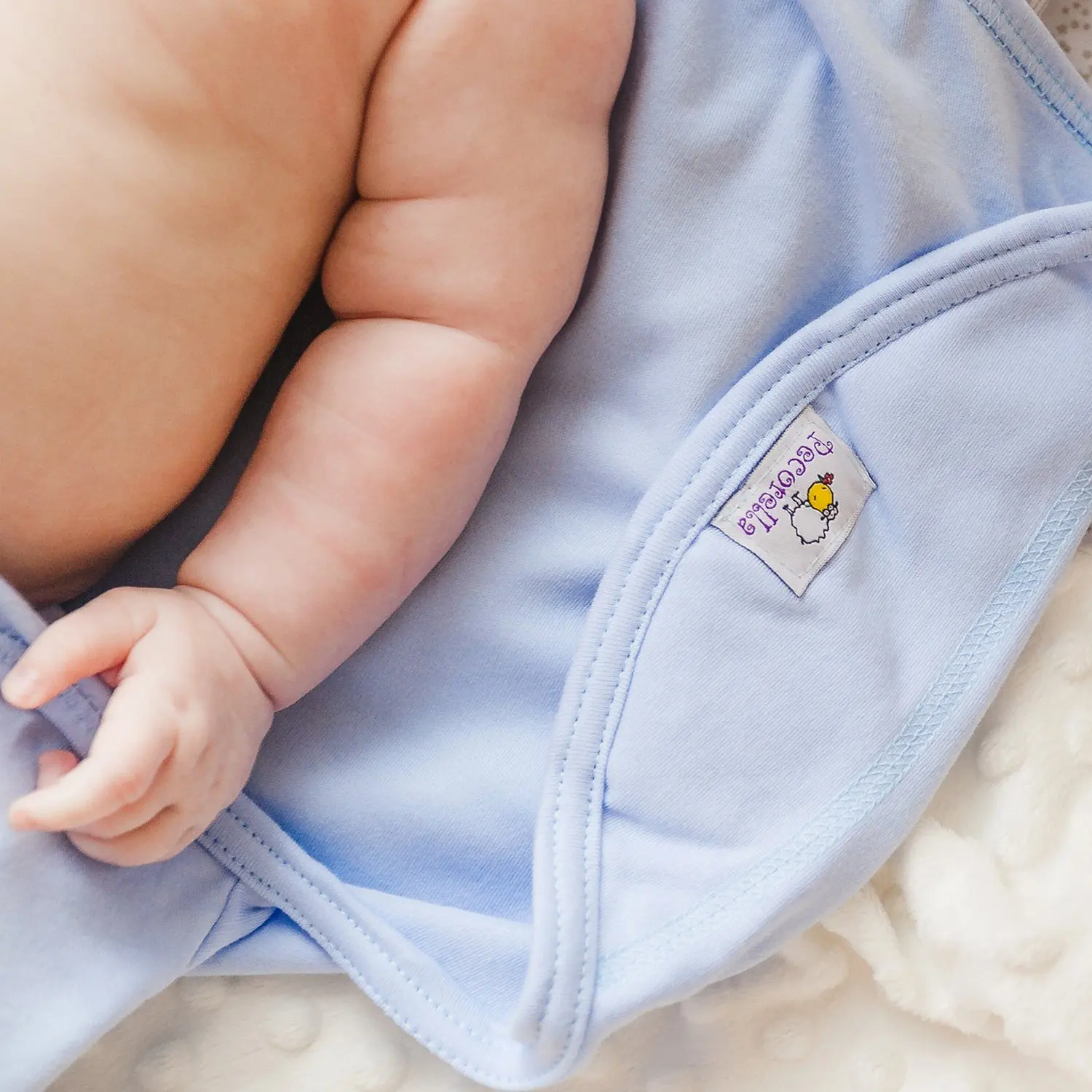 Пеленка Pecorella SwaddleFun на липучках XL 6.5-10кг Ocean Blue