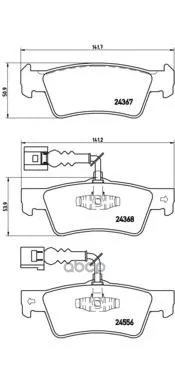 Колодки Тормозные Задние Brembo P85068 Brembo арт. P85068