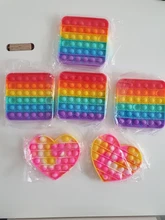 Caja de juguete sensorial para adultos y niños, juguete Antiestrés con burbujas de empuje, simple y antiestrés