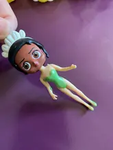 24 unids/set 5-8cm de princesa de Disney juguetes Snow White Sofía Belle Cenicienta Alice Anna dormir belleza vestido cambiante regalo