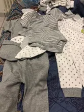 Conjunto de ropa de algodón para bebé, monos, pantalones, sombreros y guantes, Unisex, 2021