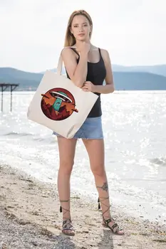 

Angemiel Bag Large Human Kidnapper Ufo Tote Shopping Beach Bag