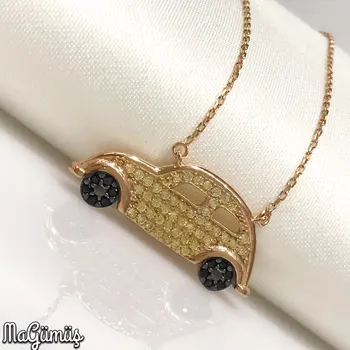 

Tortoise Car Beetle Special Design Silver Lady Necklace