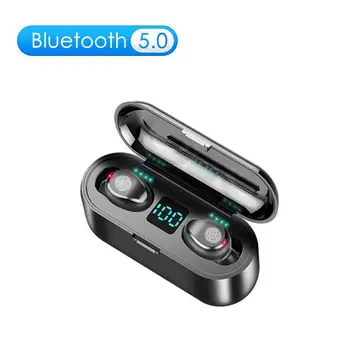 

F9-8 Wireless Headphones Bluetooth Earphone 5.0 Touch Control 9D TWS Earbuds Stereo Music Sport Headset 2000 mAh IPX5 Waterproof