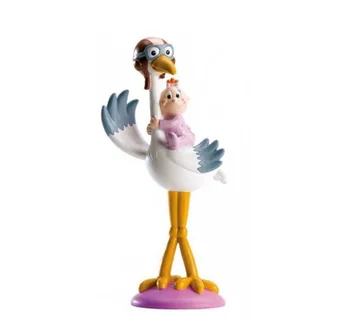 

Figure cake Stork Pilot Rose. 18 cm. Details Christening