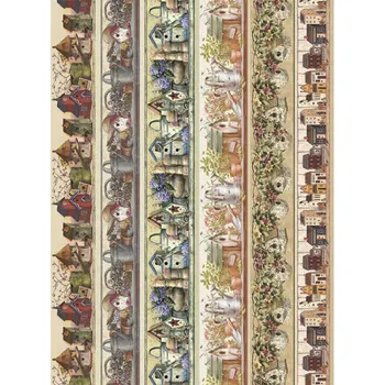 

Rice paper for Decoupage "" craft Premier "", A3, 25 g/m, "" curbs. Houses "" cp09347