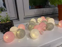 Led-String Chain Ball-Light Garland Party-Decoration Patio Wedding Christmas Halloween