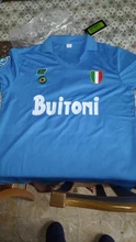 Maglie Calcio-camiseta de fútbol de Italia nanoli 1987/1988, MARADONA Retro Vintage, 1987 1988