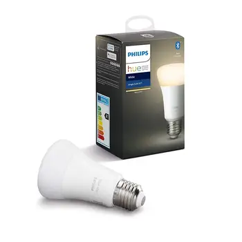 

Philips Hue White bombilla LED inteligente E27, luz blanca cálida