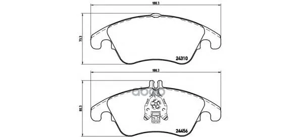 Колодки Тормозные Mercedes W204/W212(Спорт) Передние Brembo P50069 Brembo арт. P50069