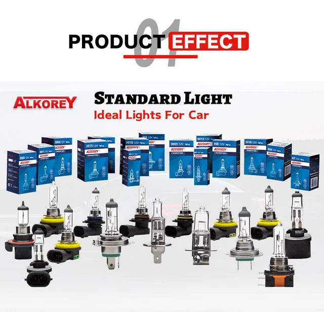 Alkorey – Ampoules Halogènes Pour Phares De Voiture H7 12v 55w