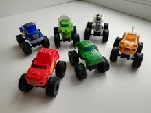 6 unids/set cuerpo máquinas juguetes ruso milagro Crusher camión vehículos figura de cuerpo juguetes para los niños regalos de cumpleaños