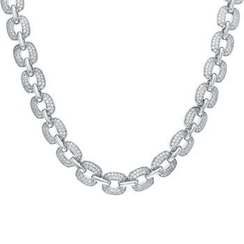 

Silver necklace with cubic zirconium sunlight sample 925