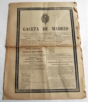 

Gazette oof Madrid-Year CCXLIII -Nª 221-Monday, 8 August 1904