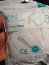 Mascarilla facial ffp2 KN95 con filtro, máscara antipolvo con ventilación, 100 Uds.