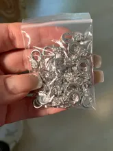 30 cierres de langosta de Metal de 16mm para collares pulseras ganchos Cierre de cadena accesorios artesanales para la fabricación de joyas DIY