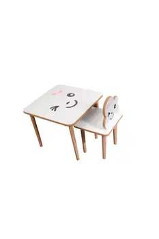 

Wooden Child Desk Chair Set 1 Chair 1 Table Child Game Table Coloring Book Gift