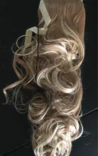Allaosify-coletas largas y sedosas de 22 pulgadas, Clip en cola de poni sintética resistente al calor, envoltura de extensión de cabello falso, peluca redonda