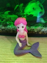 Desk-Decoration-Accessories Fish-Tank Cute Mermaid-Ornament Aquarium 1pc Little