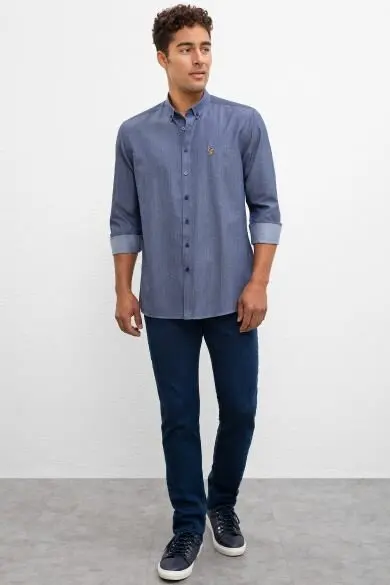 U.S. POLO ASSN. Мужской тканый гомлек