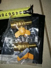 12mm Hose Barb x 1/2 BSP Male Thread Two Way Brass Ball Valve For Oil Water Air