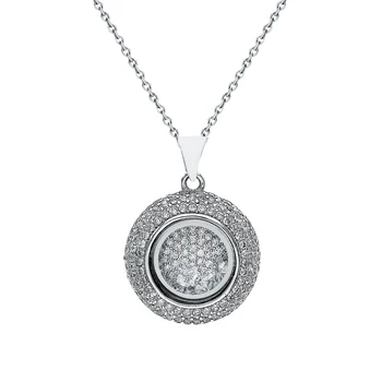 

Silver Pendant with cubic zirconia sunlight sample 925