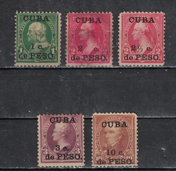 

Cuban stamps 23 Cuba 1899G. Postage stamps USA with surcharge (NG) -Presidents