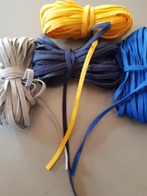 Cinta elástica de goma para mascarilla, cordón de aceite para colgar en la oreja, accesorios de ropa de protección, DIY, 5MM, 5 yardas